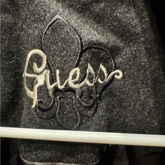 Guess Gray Belted Coat MEDIUM - Picture 3 of 6